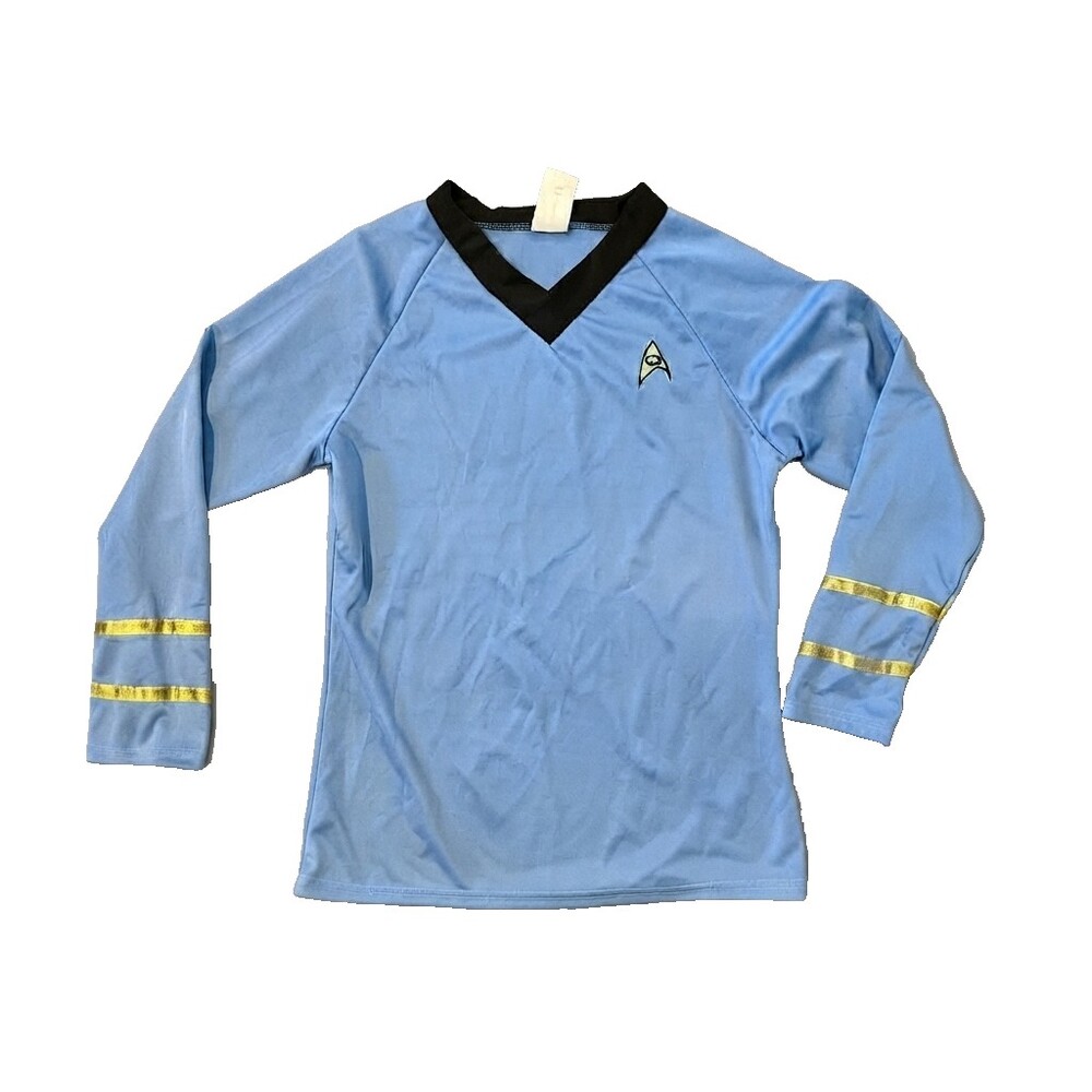 Rubie's Star Trek Spock Blue Long Sleeve Costume Shirt Top Adult Large